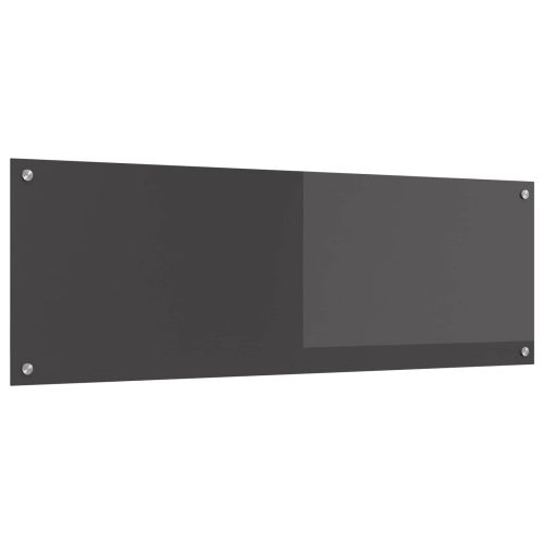 Кухненски гръб Тъмен сив 120 x 40 cm закалено стъкло