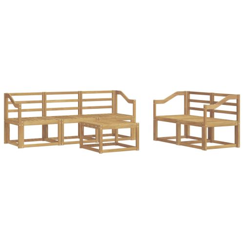 Комплект дивани за открито 6 pcs Бяло 59 x 59 x 37 см