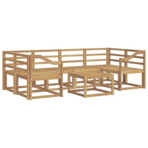 Комплект дивани за открито 7 pcs Бяло 59 x 59 x 37 см