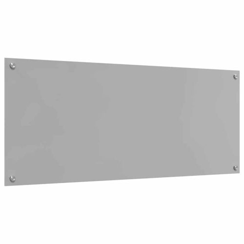 Кухненски гръб 2 pcs Светлосиво 120 x 50 cm закалено стъкло