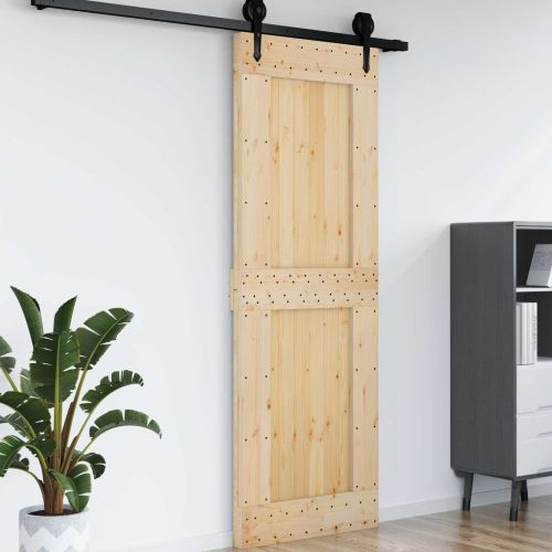 Врата NARVIK Естествен 80 x 210 cm Солидна борова дървесина
