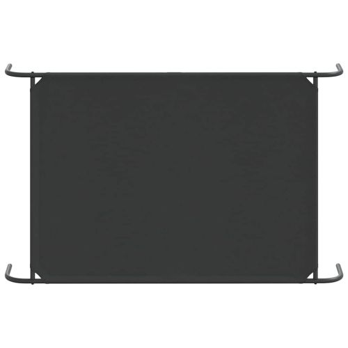 Повдигнато легло за кучета черно 130x80x20 cm Оксфорд плат