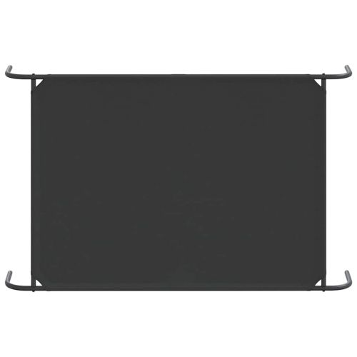 Повдигнато легло за кучета черно 150x90x20 cm Оксфорд плат