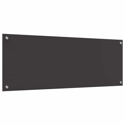 Кухненски гръб 2 pcs Тъмен сив 110 x 40 cm закалено стъкло