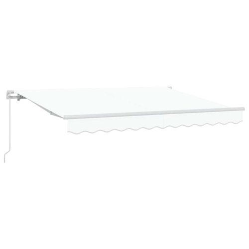 Сгъваем навес Бяло 300 x 200 cm текстил