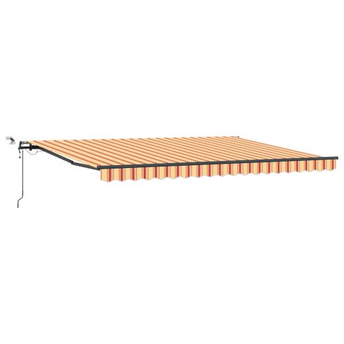 Текстил за сенник Жълт и оранжев 450 × 350 cm Полиестер