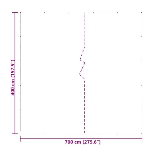 Платно с детайли Прозрачен 7 x 4 m Полиетилен