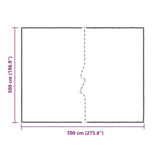 Покритие за растения Прозрачен 7 x 5 m ПЕ