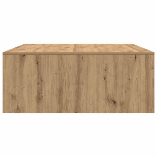 Масичка за кафе с чекмеджета дъб артизан 100x100x40 см