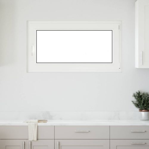 Прозорец за мазе RISOR 110 x 50 cm PVC и стъкло Антрацит