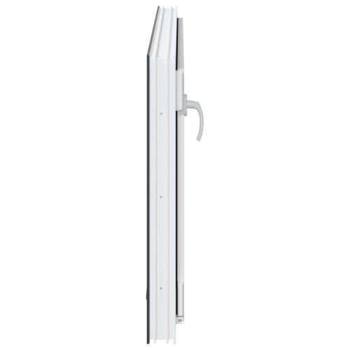 Прозорец за мазе RISOR 110 x 50 cm PVC и стъкло Антрацит