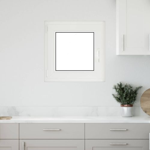 Прозорец за мазе RISOR 60 x 60 cm PVC и стъкло Антрацит