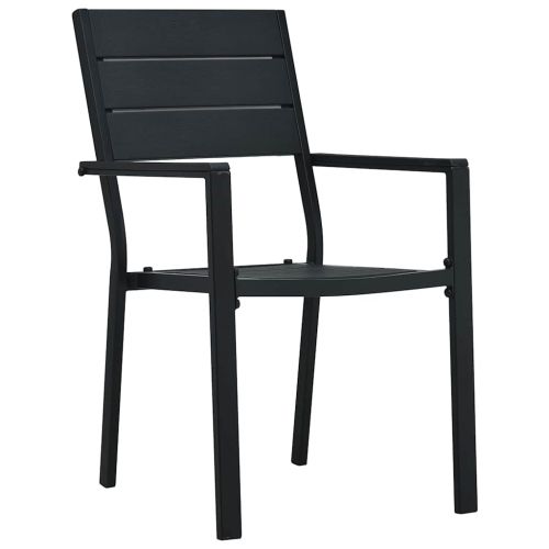Комплект за хранене в градината 7 pcs Черно