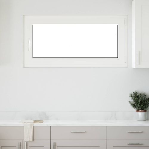 Прозорец за мазе RISOR 120 x 60 cm PVC и стъкло Антрацит