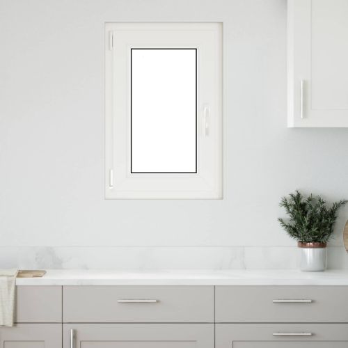 Прозорец за мазе RISOR 50 x 75 cm PVC и стъкло Антрацит