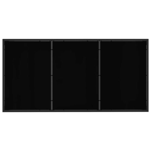 Комплект за външни мебели 7 pcs Черно и антрацит Textilene
