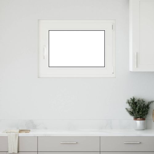 Прозорец за мазе RISOR 80 x 70 cm PVC и стъкло Антрацит