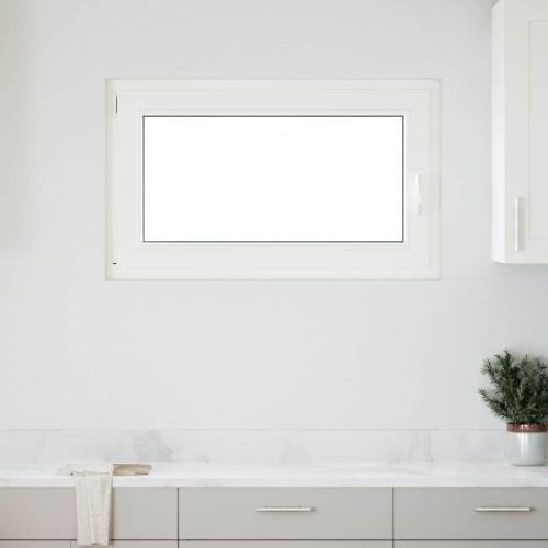 Прозорец за мазе RISOR 100 x 50 cm PVC и стъкло Антрацит