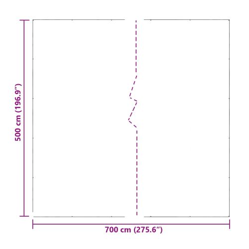Платно с детайли Прозрачен 7 x 5 m Полиетилен