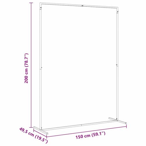 Сватбена арка Бяло 150 x 49,5 x 200 см Стомана