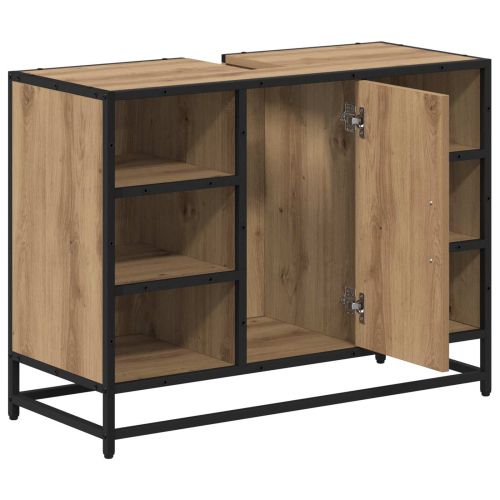 Шкаф за баня Дъб 80 x 33 x 60 см Инженерно дърво