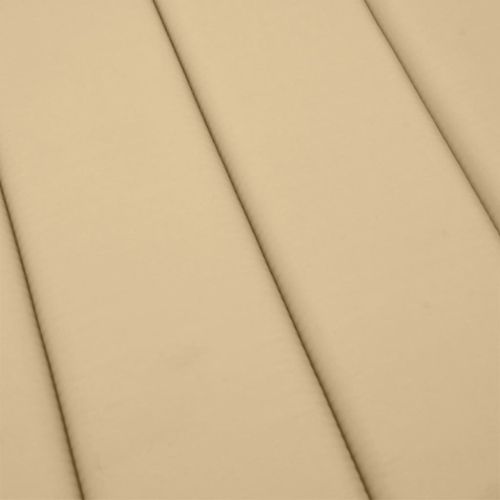Шалте за шезлонг, меланж бежово, 200x50x4 см, плат