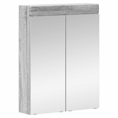 Шкаф с огледало за баня TULUM Сив Сонома 60 x 16,5 x 78 см