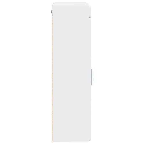 Банен стенен шкаф TULUM Бяло 37 x 24,5 x 86 см Инженерно дърво