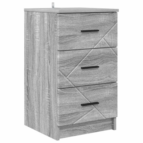 Нощен шкаф Сив сонома 38 x 38 x 66 см Инженерно дърво