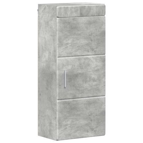 Банен стенен шкаф с рафт TULUM Циментено сиво 37 x 24,5 x 86 см