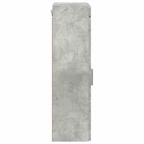 Банен стенен шкаф с рафт TULUM Циментено сиво 37 x 24,5 x 86 см