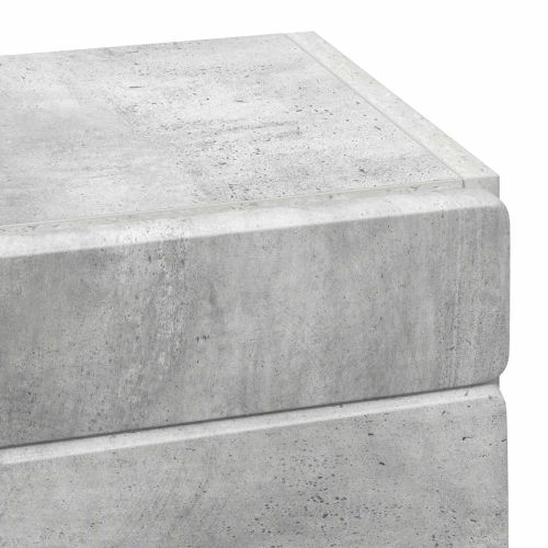 Банен стенен шкаф с рафт TULUM Циментено сиво 37 x 24,5 x 86 см
