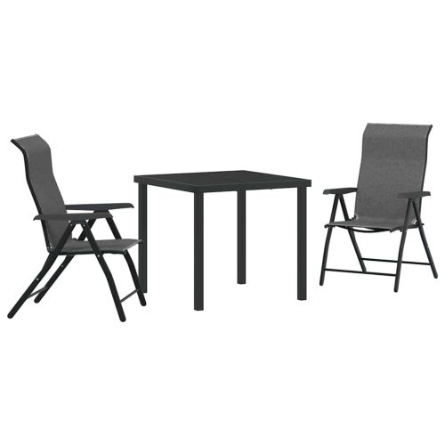 Комплект за хранене в градината 3 pcs Сив
