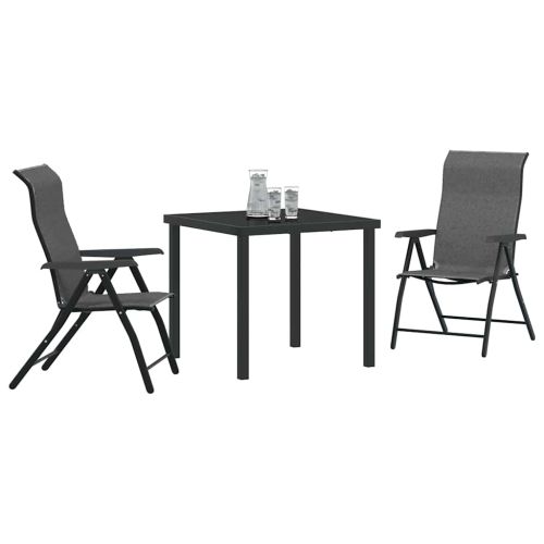 Комплект за хранене в градината 3 pcs Сив