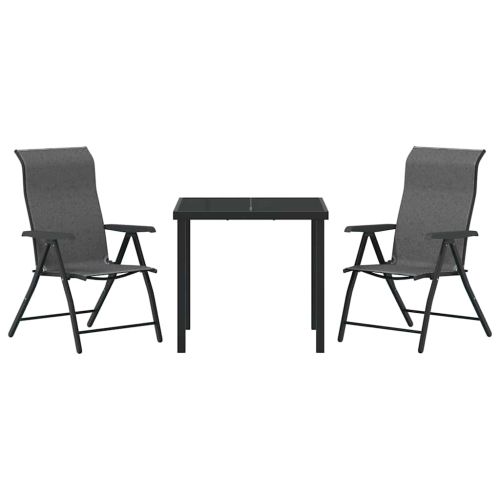 Комплект за хранене в градината 3 pcs Сив