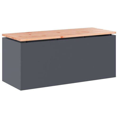 Градинска пейка Антрацит 100 x 40 x 43 см Стомана