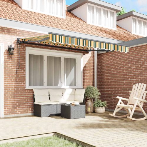 Сгъваем навес Зелен 250 x 200 cm текстил