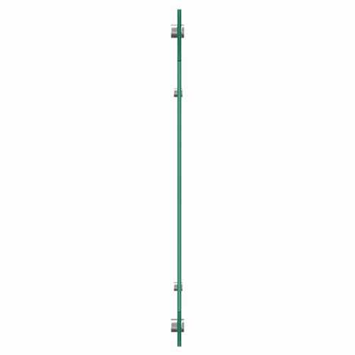 Кухненски гръб 2 pcs Бяло 120 x 50 cm закалено стъкло