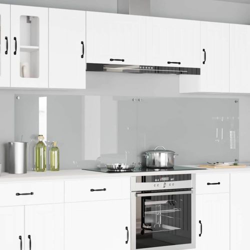 Кухненски гръб 2 pcs Прозрачен 110 x 60 cm закалено стъкло