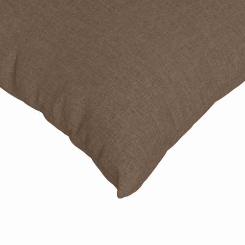 Диван възглавници 2 pcs Кафяво 50 x 30 cm текстил