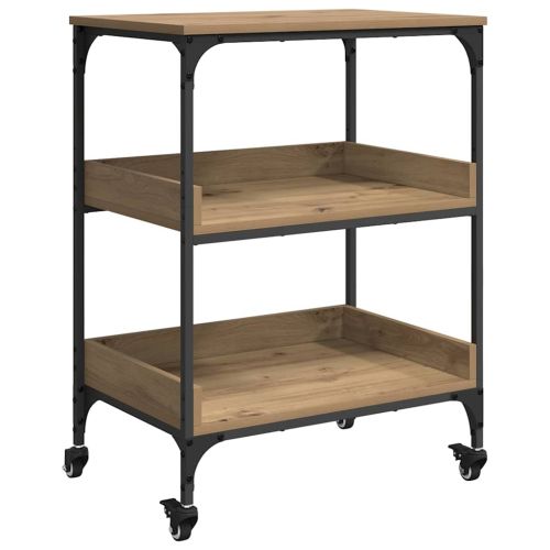 Кухненска количка Дъб 60 x 41 x 80.5 см Инженерно дърво