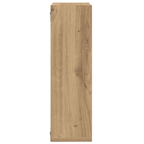 Стенни кубични рафтове, 2 бр, дъб артизан, 50x15x50 см