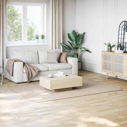 Миещ се килим мек къс косъм 160x230 см противоплъзгащ бежов