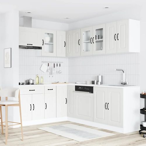 Комплект кухненски шкафове от 11 части Kalmar, инженерно дърво