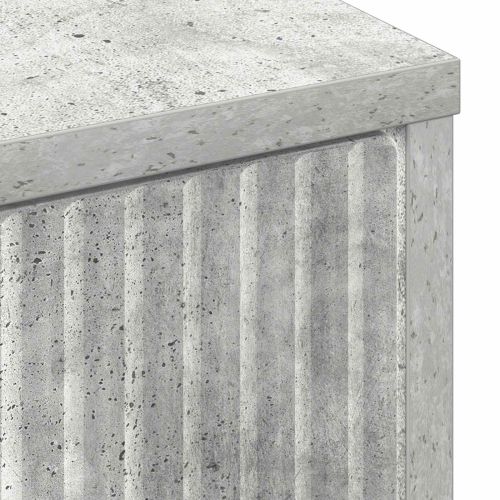 Служебен шкаф Циментено сиво 89,5 x 33 x 82 см Инженерно дърво