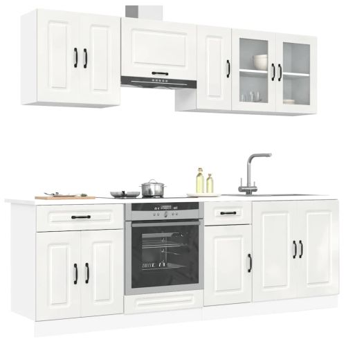 Комплект кухненски шкафове от 8 части Kalmar, инженерно дърво