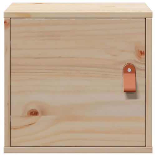 Стенен шкаф 31,5x30x30 см, масивна дървесина, бор
