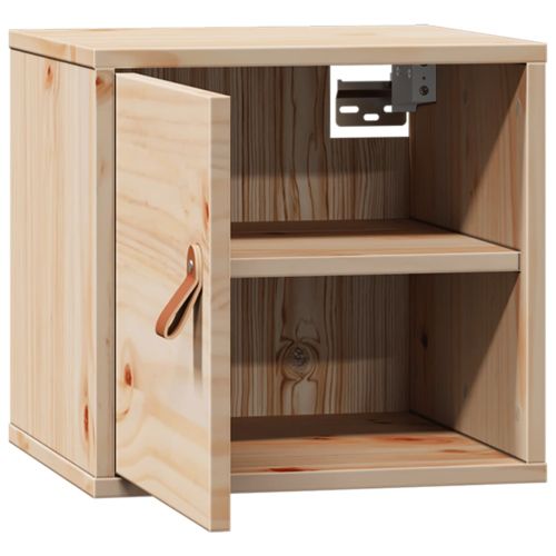 Стенен шкаф 31,5x30x30 см, масивна дървесина, бор
