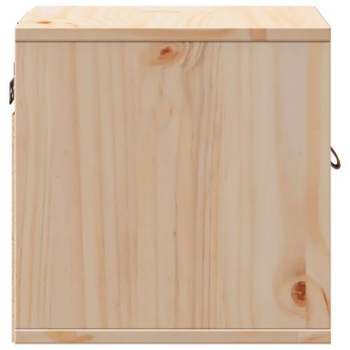 Стенен шкаф 31,5x30x30 см, масивна дървесина, бор