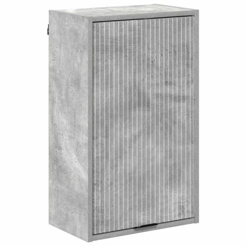 Шкаф за баня със съхранение Циментено сиво 39 x 23,5 x 65 см